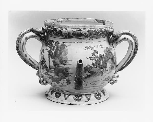 Posset pot, by Lambeth Factories