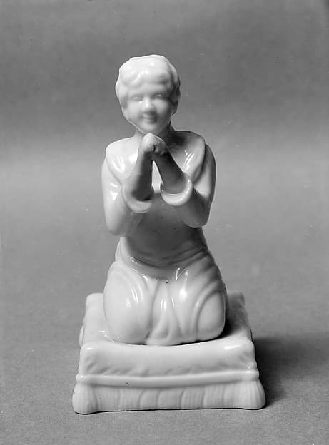 Figure of Praying Samuel, by United States Pottery Company