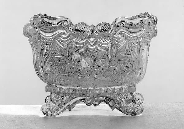 Saltcellar, by Providence Flint Glass Works