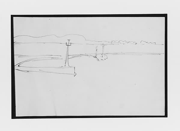 Landscape Study (from Sketchbook), by Mary Newbold Sargent