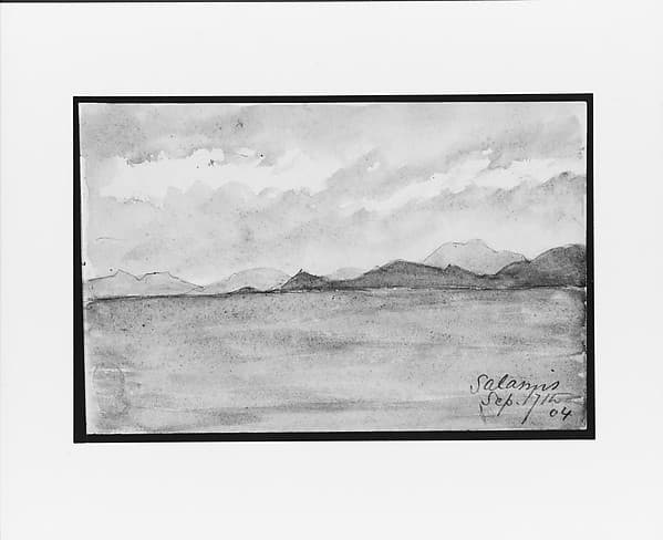Salamis (from Sketchbook), by Mary Newbold Sargent