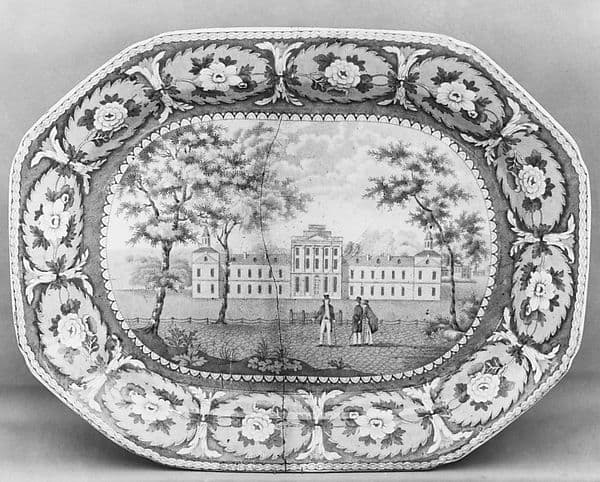 BEAUTIES OF AMERICA./ PENNSYLVANIA HOSPITAL/ PHILADELPHIA./ J&W RIDGWAY., by John & William Ridgway