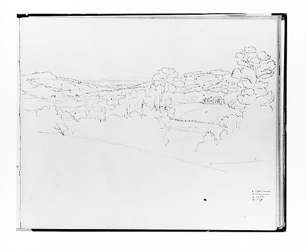 Panoramic Landscape (from Sketchbook), by Francis William Edmonds