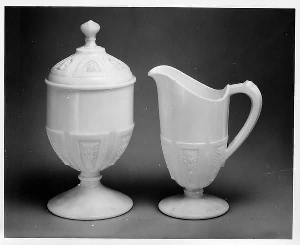 Cream Pitcher, by Hobbs, Brockunier and Company