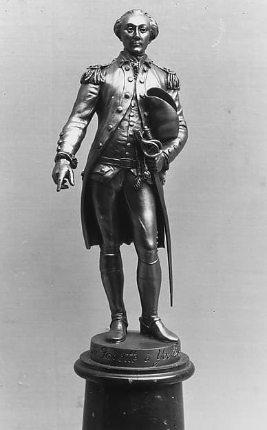 Statuette of the Marquis de Lafayette, by Jean Ossaye Mombur