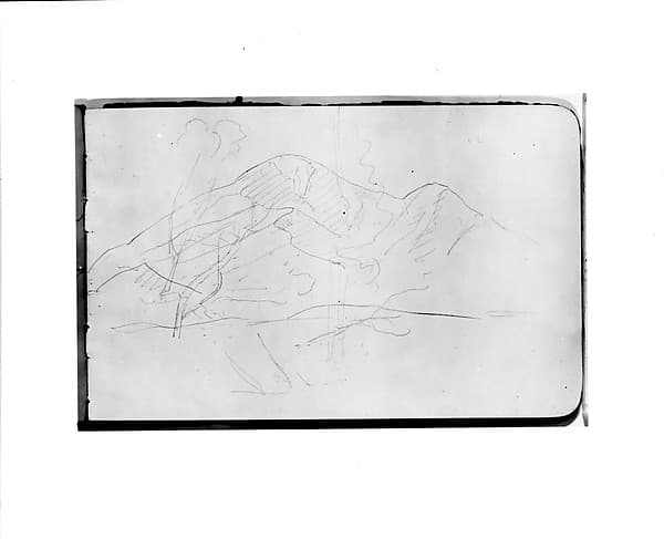 Mountain Sketch (from Sketchbook), by Albert Bierstadt