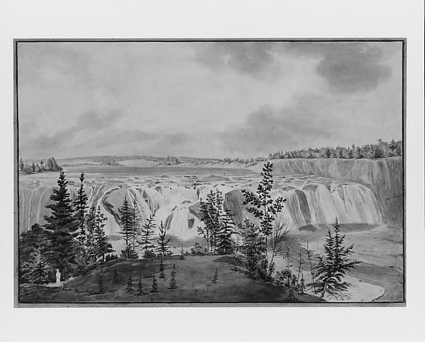 Cohoes Falls on Mohawk River, New York, by John Rubens Smith