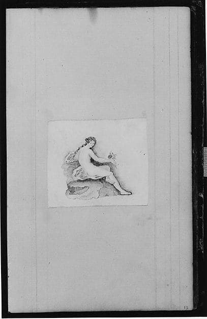 Nude Figure (from Sketchbook), by John William Casilear
