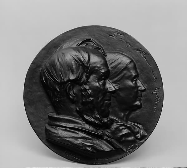 The Artist's Father and Mother, by Olin Levi Warner