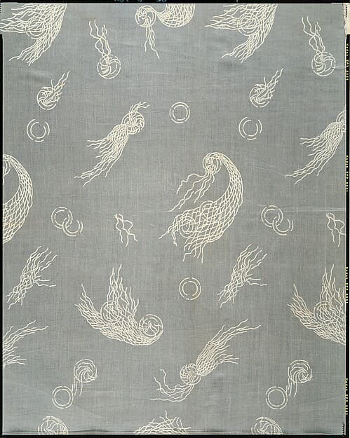 Nets-and-bubbles textile, by Associated Artists