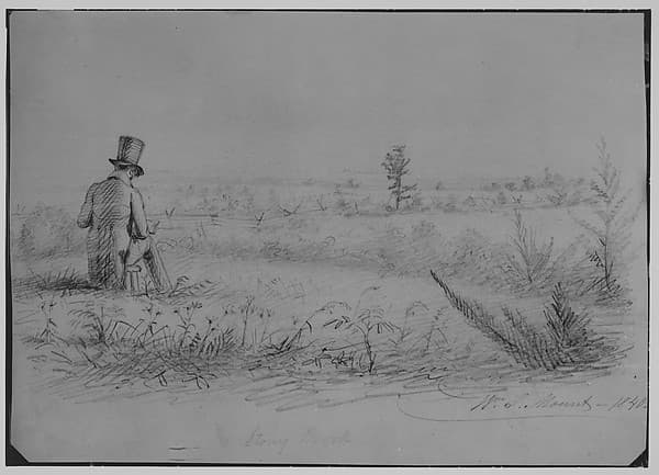 Artist Sketching at Stony Brook, New York (from McGuire Scrapbook), by William Sidney Mount