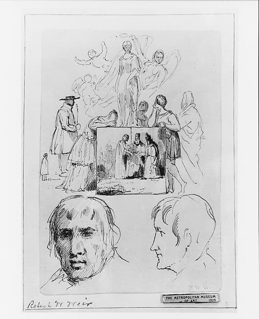 Sketches (from McGuire Scrapbook), by Robert Walter Weir
