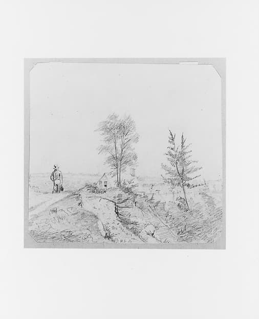 Landscape with Figure (from McGuire Scrapbook), by William Sidney Mount