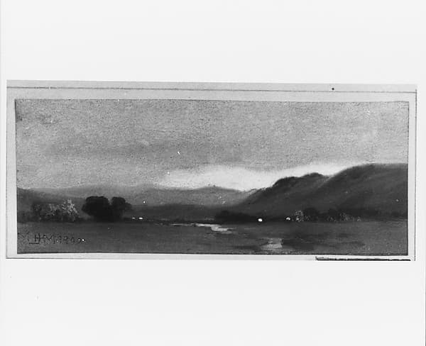 The Beginning of Autumn (Monument Mountain near Stockbridge)(from McGuire Scrapbook), by James Henry Moser