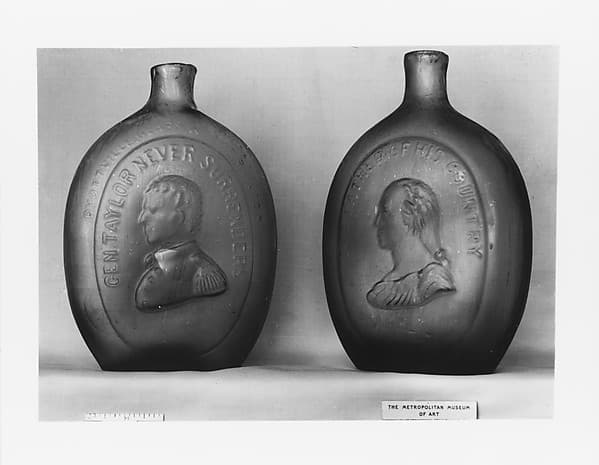 Flask, by Dyottville Glass Works