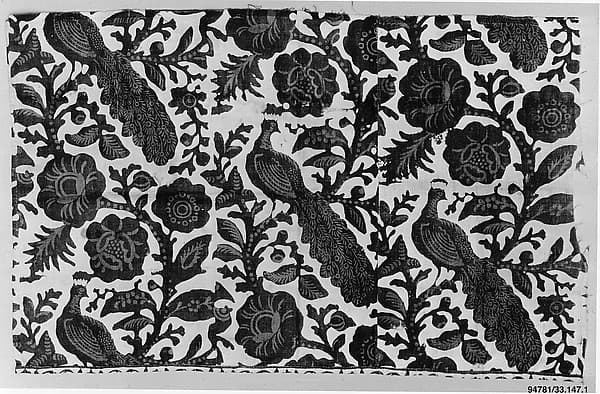 Partial curtain, blue-resist textile