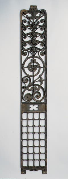 Elevator panel from the Manhattan Building, Chicago, Illinois, by William LeBaron Jenney