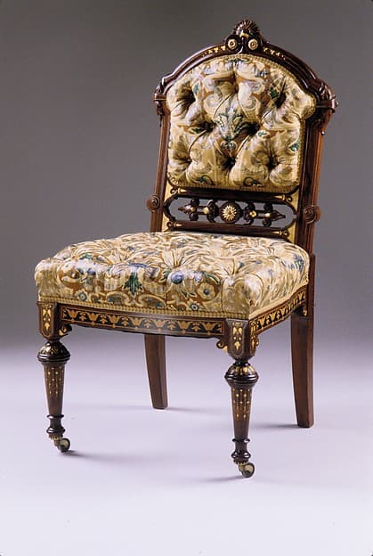 Side chair, by Herter Brothers