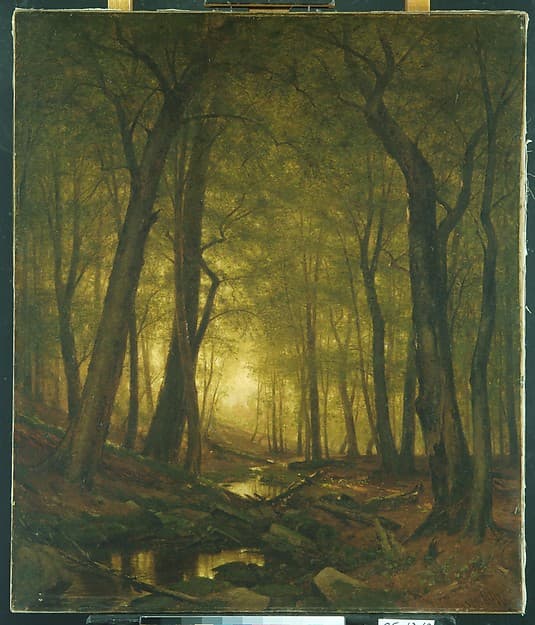 Evening in the Woods, by Worthington Whittredge