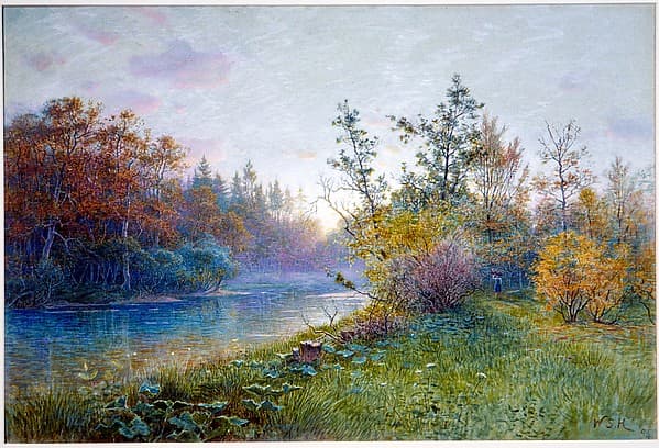 Mill Dam in Traunstein, by William Stanley Haseltine