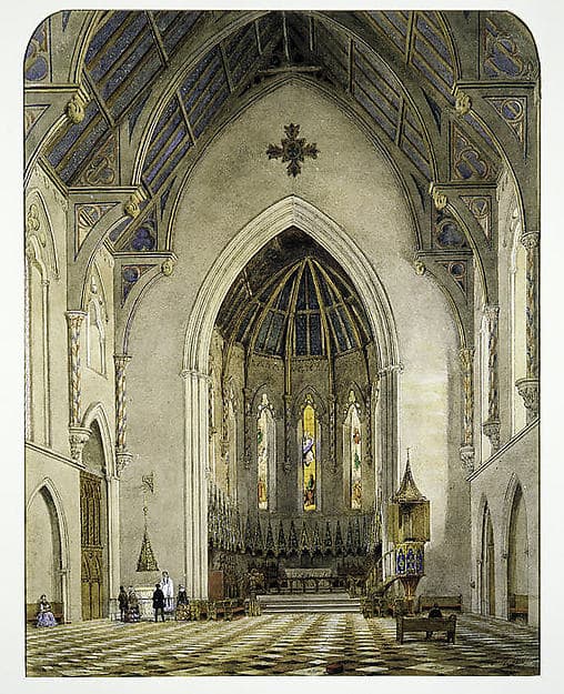 Chancel of Trinity Chapel, New York, by John William Hill