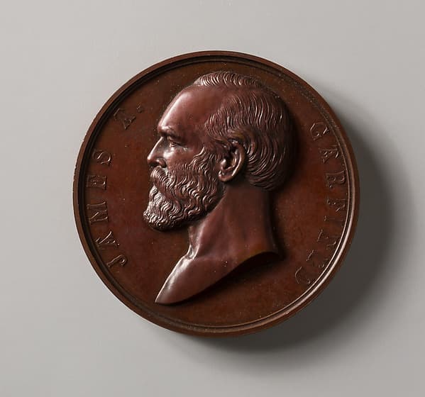 Inauguration Medal of President Garfield, by Charles E. Barber