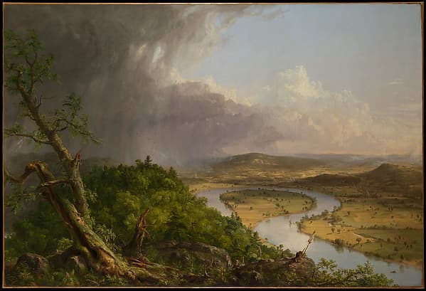 View from Mount Holyoke, Northampton, Massachusetts, after a Thunderstorm—The Oxbow, by Thomas Cole