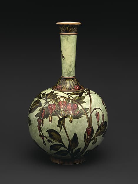 Vase with bleeding hearts, by John Bennett