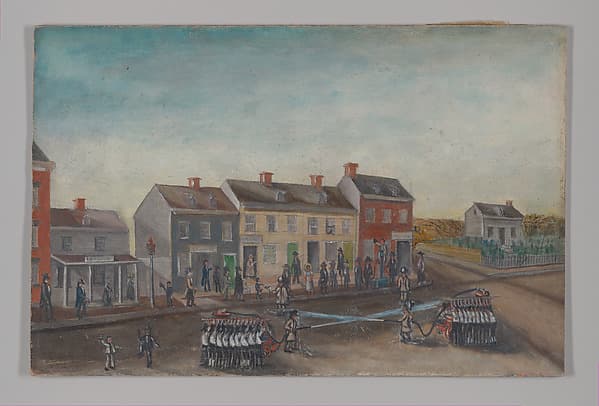 Firemen's Washing Day, by William P. Chappel
