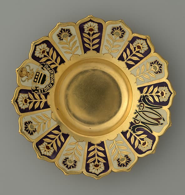 Saucer from the Mackay Service, by Tiffany & Co.