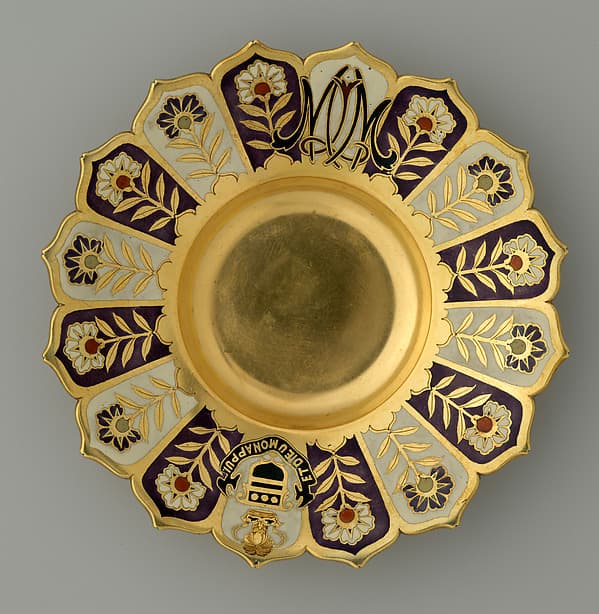 Saucer from the Mackay Service, by Tiffany & Co.