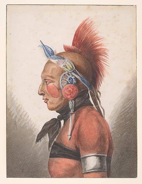 An Osage Warrior, by Pavel Petrovich Svinin