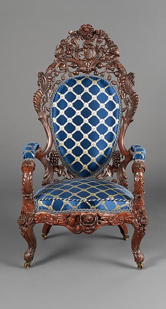 Armchair, by John Henry Belter