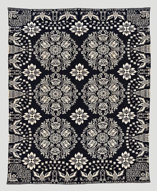 Coverlet, by Unknown