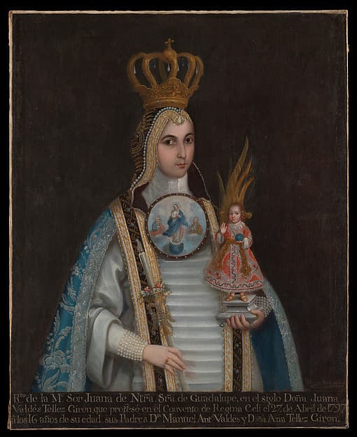 Portrait of Sor Juana de Nuestra Señora de Guadalupe, by Domingo Ortiz