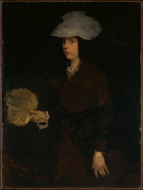 Lady with Fan, by Frank Duveneck