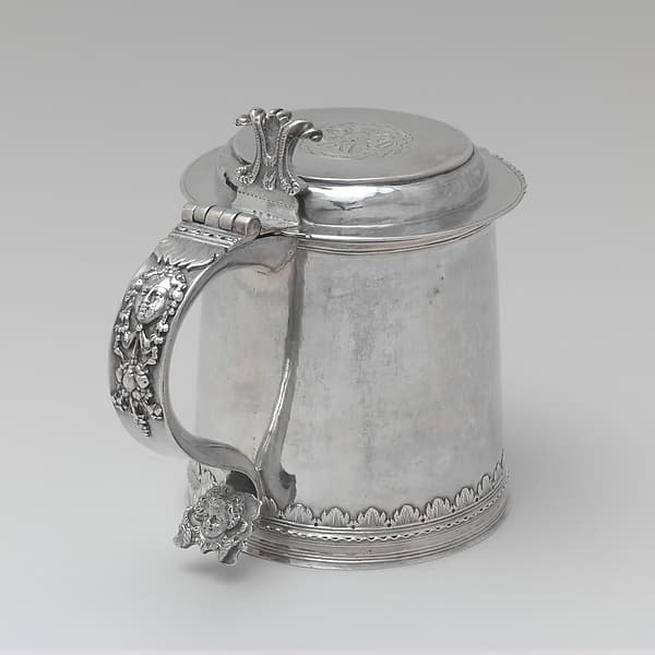 Tankard, by Cornelius Kierstede