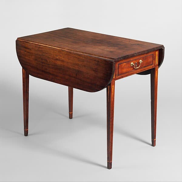 Drop-leaf Pembroke Table, by John Townsend
