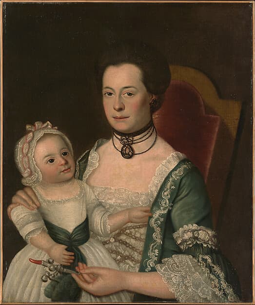 Mrs. Jacob Hurd and Child, by William Johnston