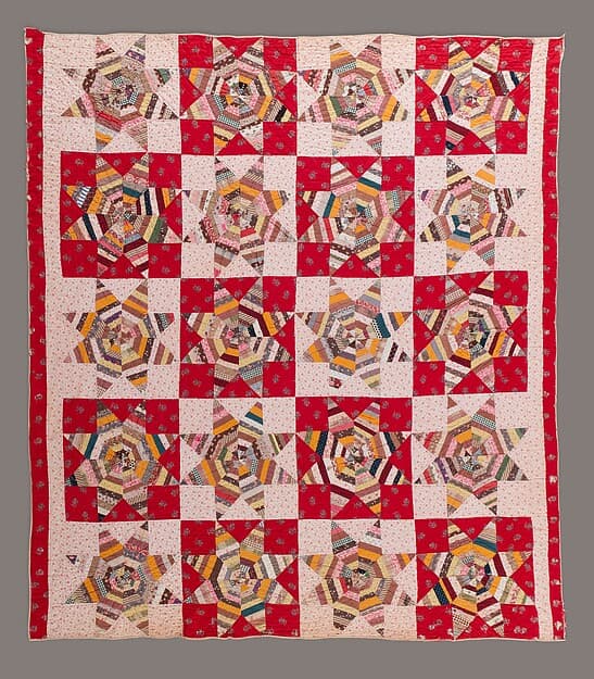 Quilt, Spiderweb pattern