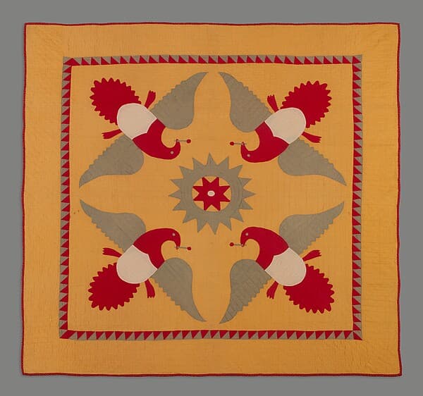 Quilt, Four Eagles pattern