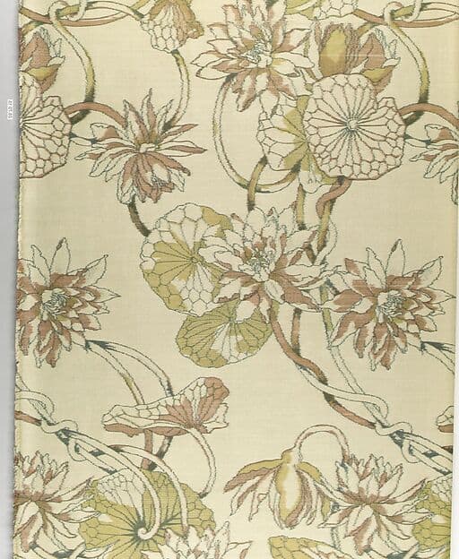 Water-lily textile, by Associated Artists