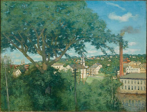 The Factory Village, by Julian Alden Weir