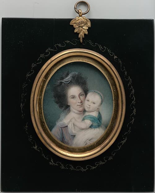 Mrs. Charles Willson Peale (Rachel Brewer) and Baby Eleanor, by Charles Willson Peale