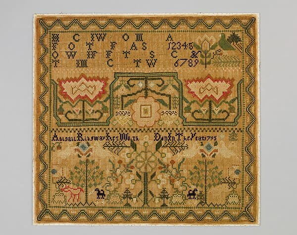 Sampler, by Abigail Ridgway