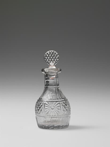 Toy decanter, by Boston & Sandwich Glass Company