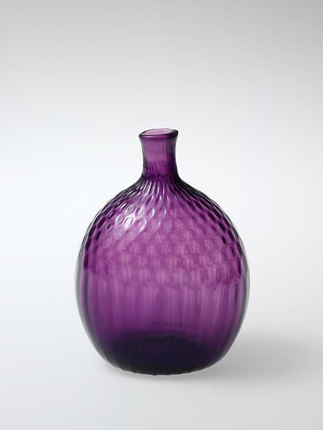 Pocket bottle, by American Flint Glass Manufactory