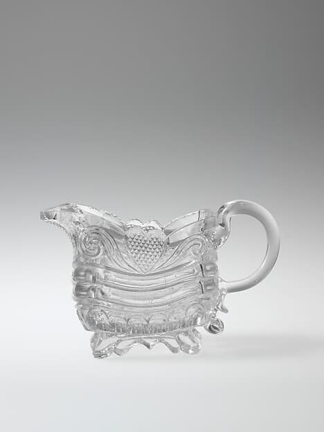 Cream pitcher, by New England Glass Company