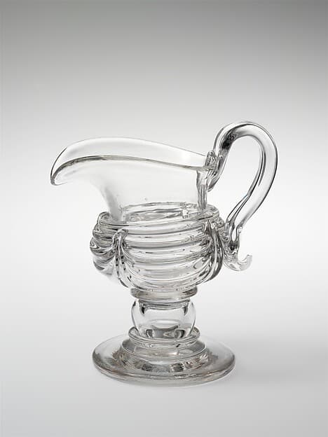 Cream pitcher, by New England Glass Company