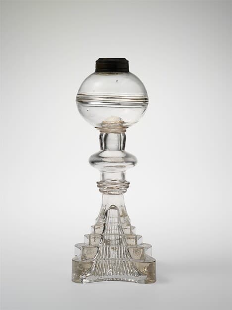 Whale-oil lamp, by Thomas Cains